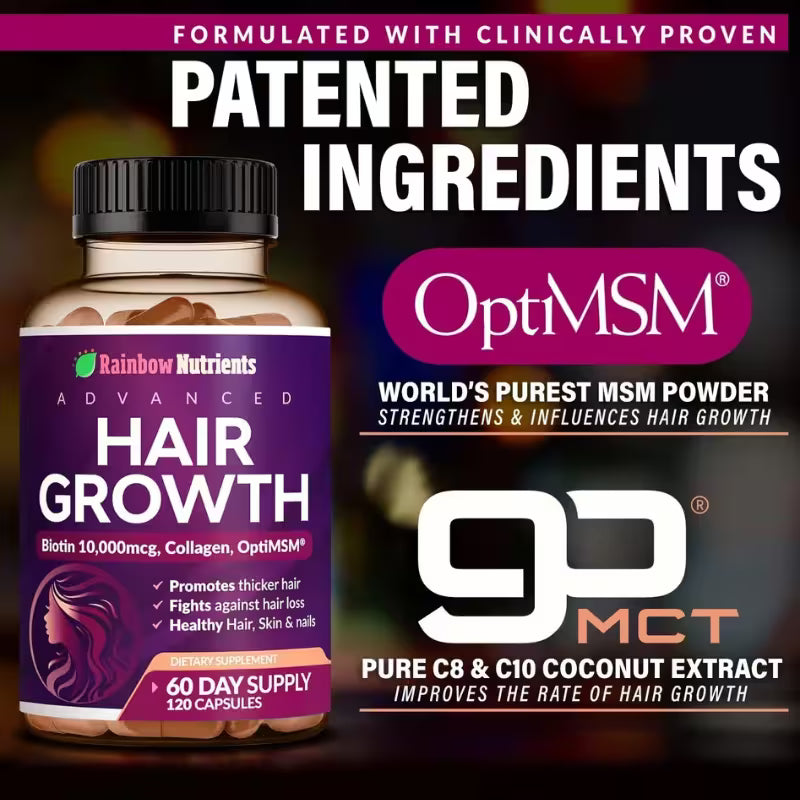 ADVANCED HAIR GROWTH - Rainbow Nutrients® IMPORTADO🇺🇸