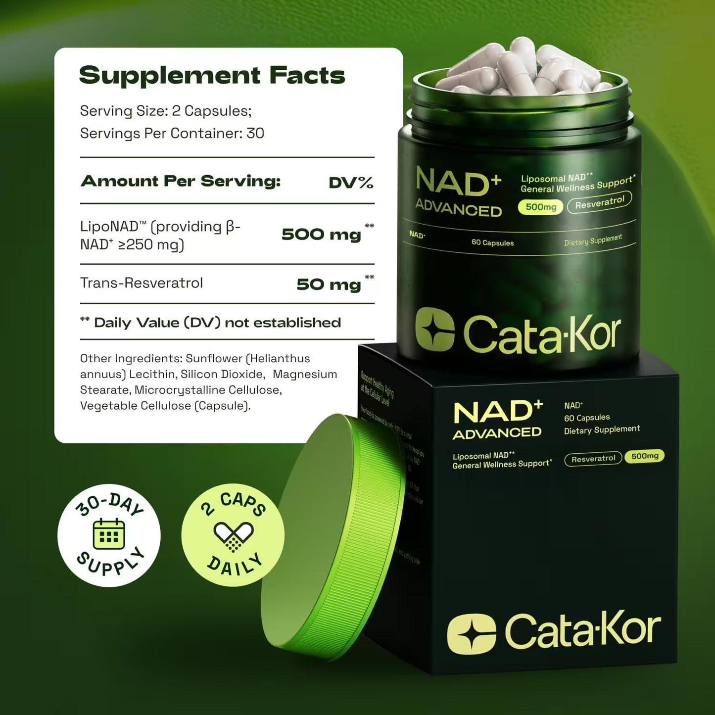 NAD + ADVANCED Liposomal IMPORDADO 🇺🇸 Cata - Kor