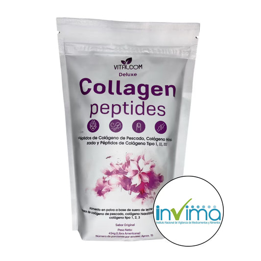 Colageno Peptides - VITALCOM + LIBRO + REGISTRO INVIMA PARA CONSUMO SEGURO Y CERTIFICADO