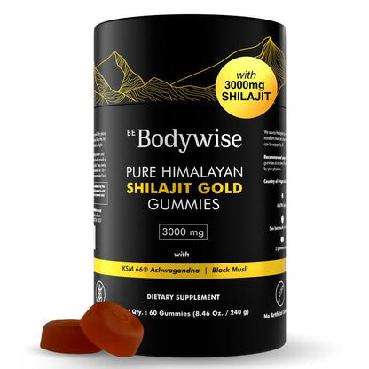 Be Bodywise® Shilajit + Ashwagandha KSM 66+ Black Musli IMPORTADO🇺🇸