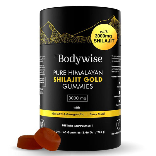 Be Bodywise® Shilajit + Ashwagandha KSM 66+ Black Musli IMPORTADO🇺🇸