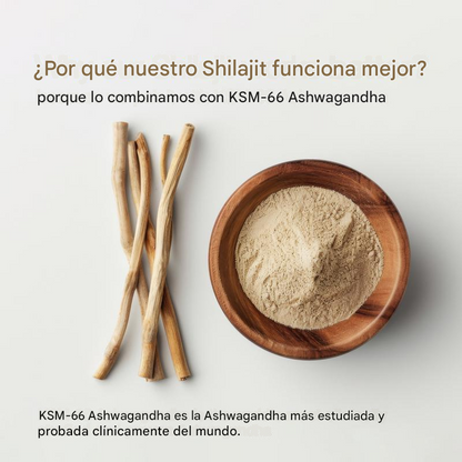 Be Bodywise® Shilajit + Ashwagandha KSM 66+ Black Musli IMPORTADO🇺🇸