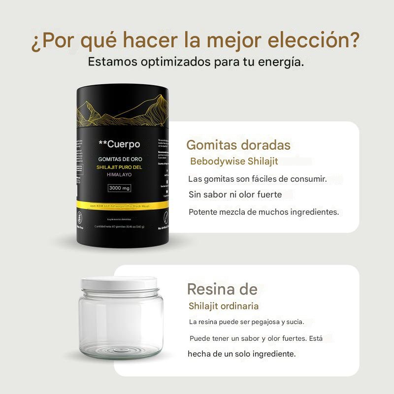 Be Bodywise® Shilajit + Ashwagandha KSM 66+ Black Musli IMPORTADO🇺🇸